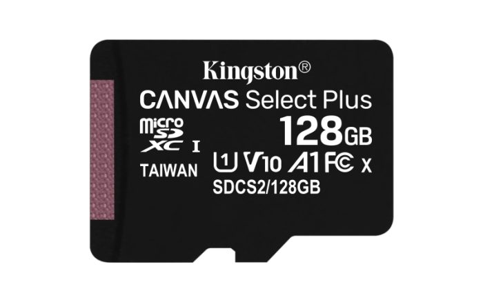 Kingston SPOMINSKA KARTICA 128 GB micro SD (2v1 MICRO-SDHC ) 100 MB / s