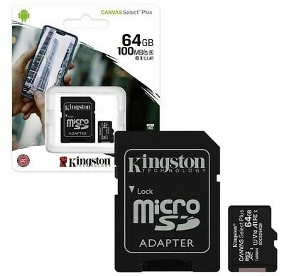 Kingston SPOMINSKA KARTICA 64 GB micro SD (2v1 MICRO-SDHC ) 100 MB / s