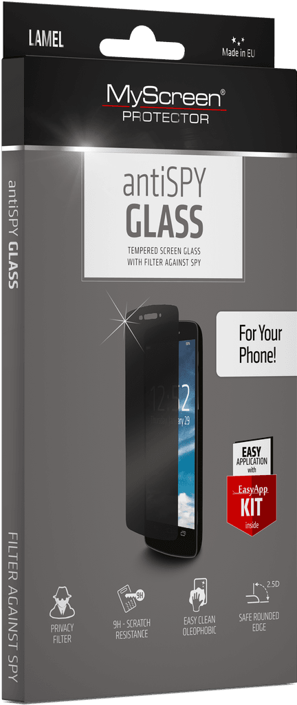 My Screen protector AntiSpy / Privacy ZAŠČITNO KALJENO STEKLO Samsung Galaxy A53 - Edge Full Glue