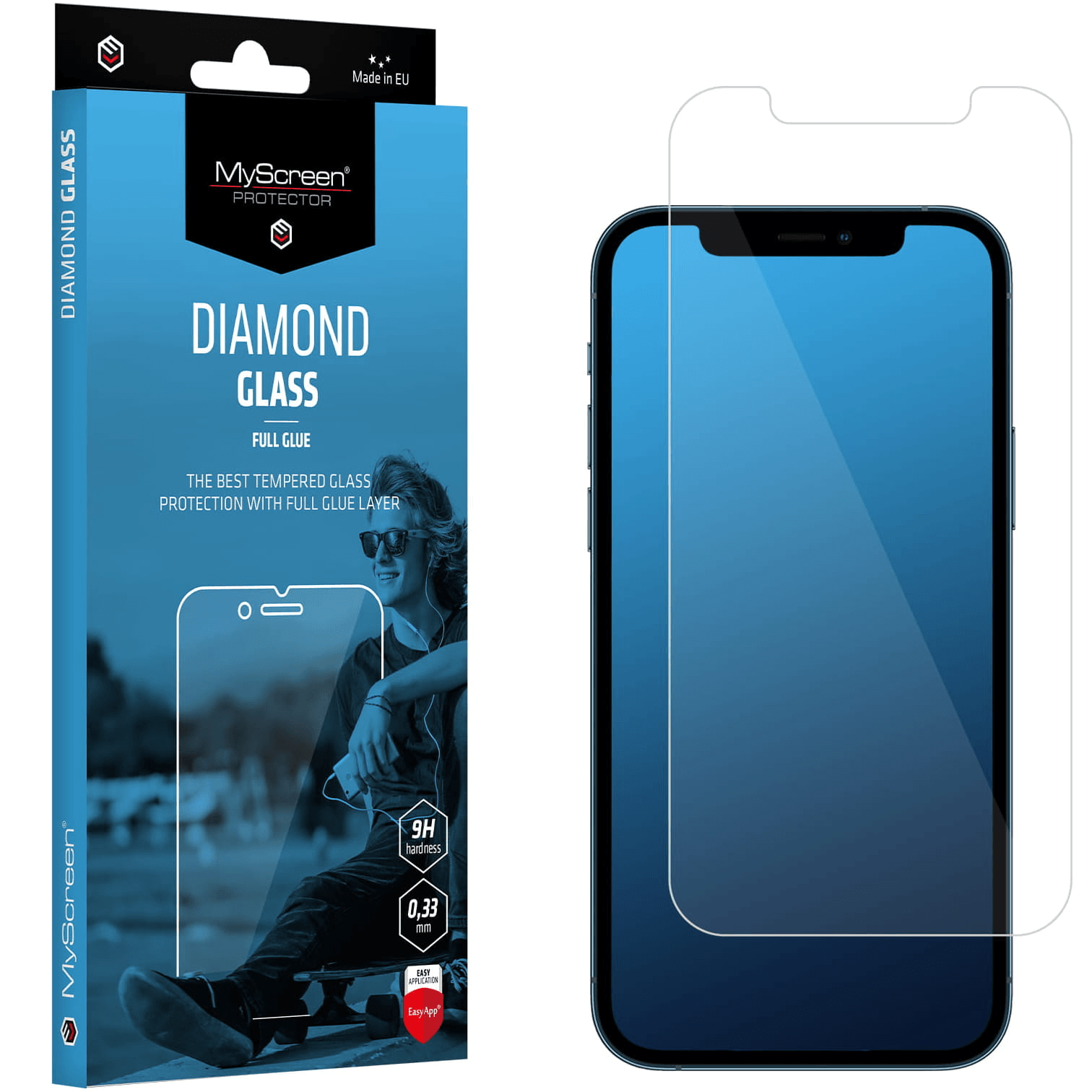 My Screen protector ZAŠČITNO KALJENO STEKLO Honor 90 - DIAMOND GLASS EDGE 3D - črn