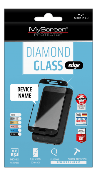 My Screen protector ZAŠČITNO KALJENO STEKLO Samsung Galaxy J7 2017 J730 - DIAMOND GLASS EDGE - črn