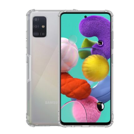 Nillkin silikonski ovitek NATURE za Samsung Galaxy A51 A515 - prozorno siv