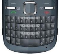 Nokia TIPKOVNICA C3 temno modra - QWERTY original