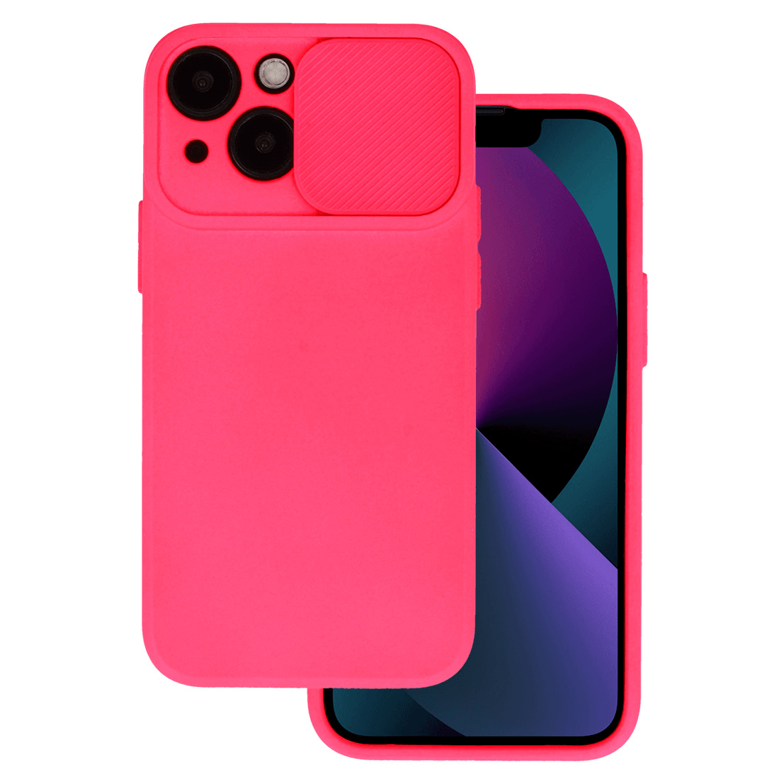 Onasi Lens Cover silikonski ovitek zaščita za Xiaomi Redmi 12C - pink