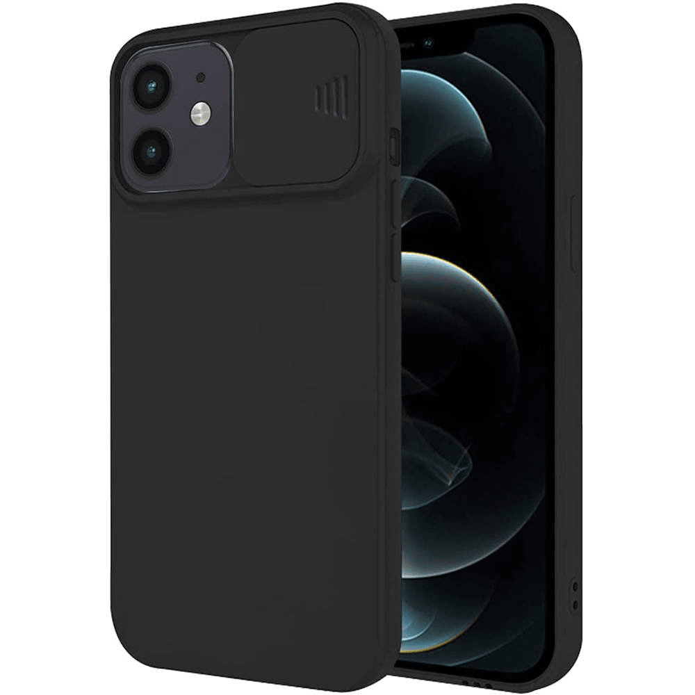 Onasi Lens Cover silikonski ovitek zaščita za iPhone 16 Plus - črn