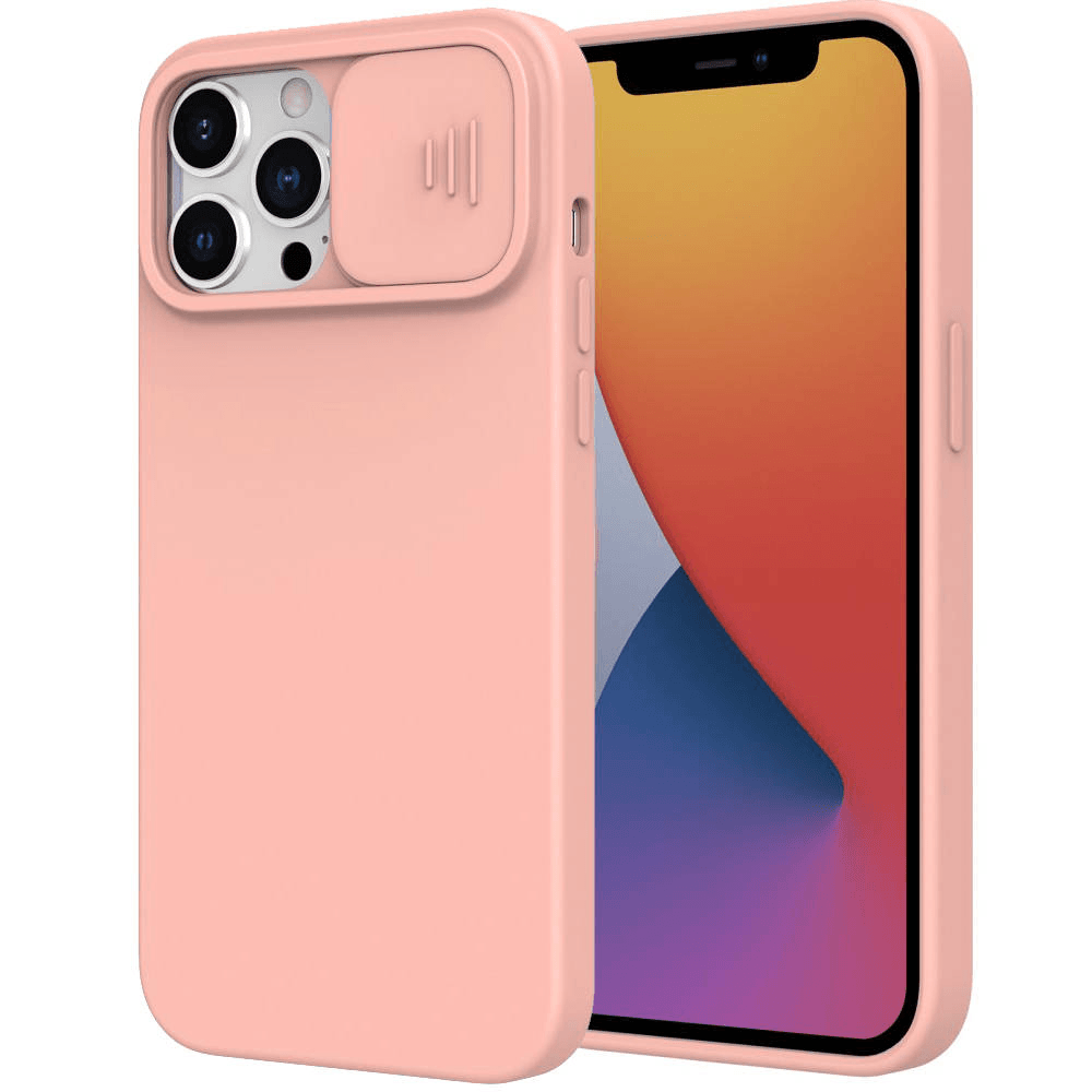 Onasi Lens Cover silikonski ovitek zaščita za iPhone 16 Pro Max - roza