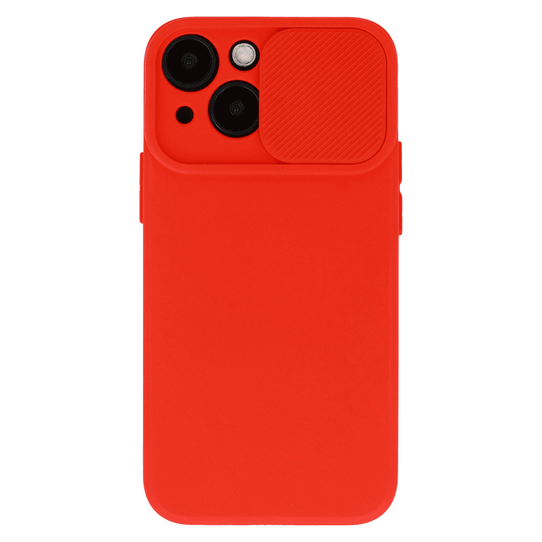 Onasi Lens Cover silikonski ovitek zaščita za iPhone 15 Plus - rdeč