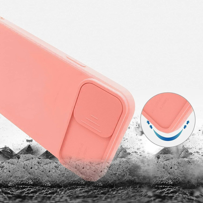 Onasi Lens Cover silikonski ovitek zaščita za Samsung Galaxy A22 A226 5G - roza