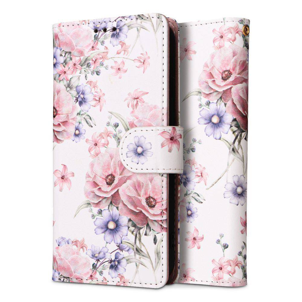 Onasi preklopna torbica Wallet denarnica Fancy Diary Xiaomi Redmi 12C - Flower bela