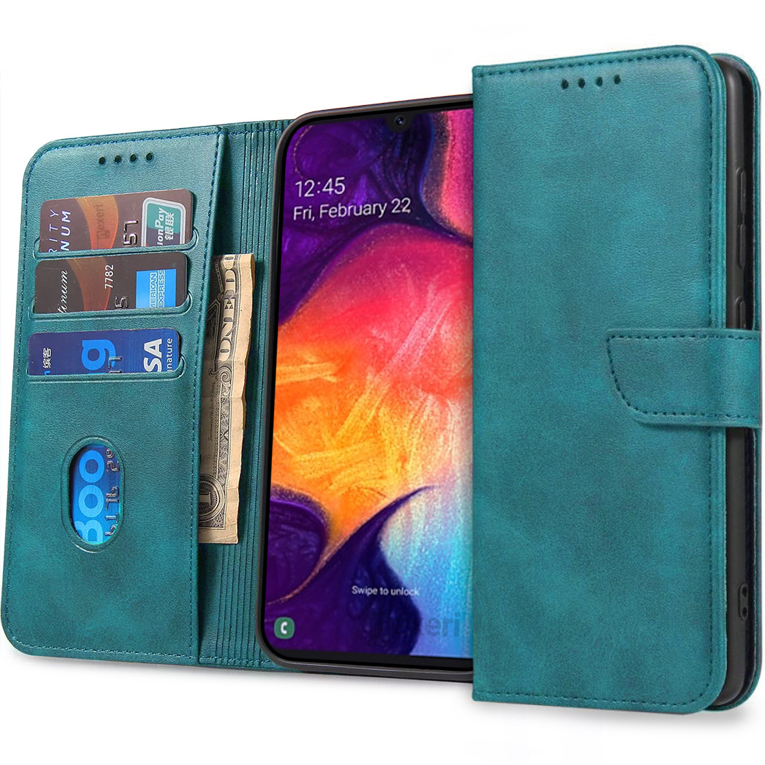 Onasi Wallet denarnica preklopna torbica Samsung Galaxy A55 - zelena