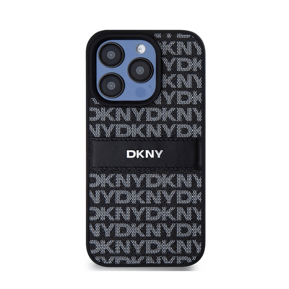 Originalen DKNY ovitek za iPhone 15 Pro - črn - DKHCP15LPRTHSLK