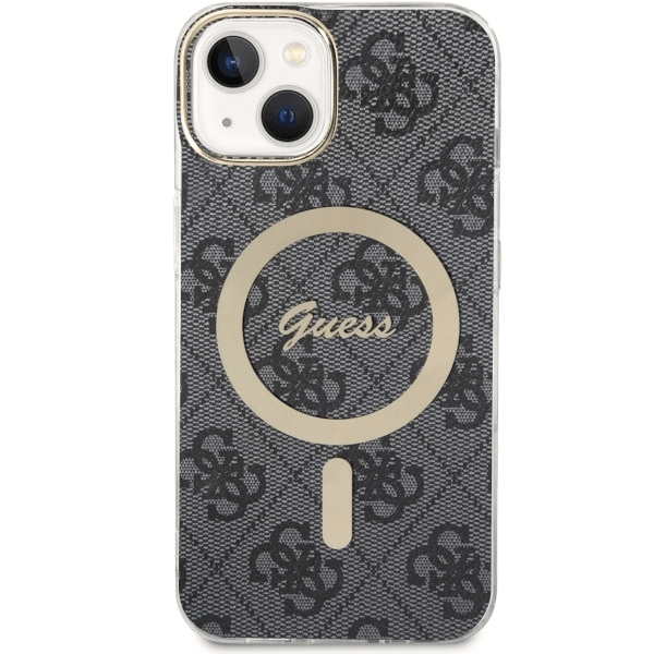 Originalni GUESS ovitek GUHMP13MH4STK z Magsafe za iPhone 13 6.1 - črn