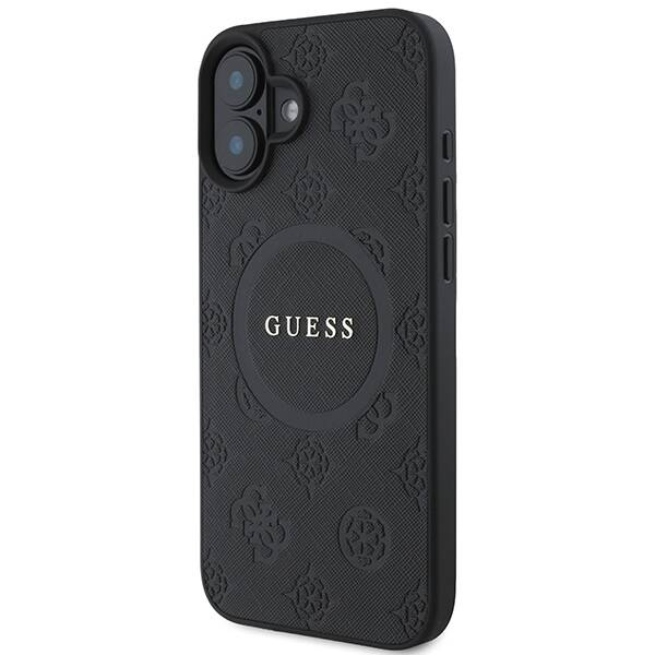 Originalni GUESS ovitek GUHMP16SPSAPSMEK za iPhone 16 - MagSafe - Saffiano - črn