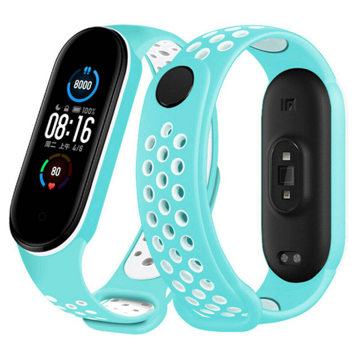 Pašček za uro Xiaomi Mi Band 5 in 6 - meta bel