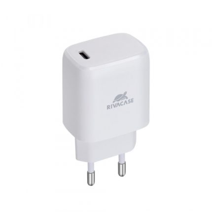 RIVACASE adapter PS4191 W00 hišni polnilec 220V Quick Charge 20W vhod Type C PD 3.0 - Original (EU Blister) bel