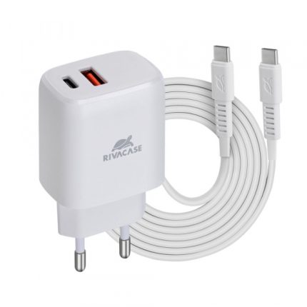 RIVACASE hišni polnilec PS4192 WD4 Quick Charge 20W vhod Type C in USB