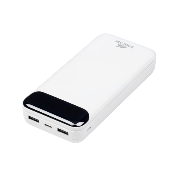 RIVACASE zunanja baterija powerbank 20.000 mAh VA2280 z LCD-jem bel