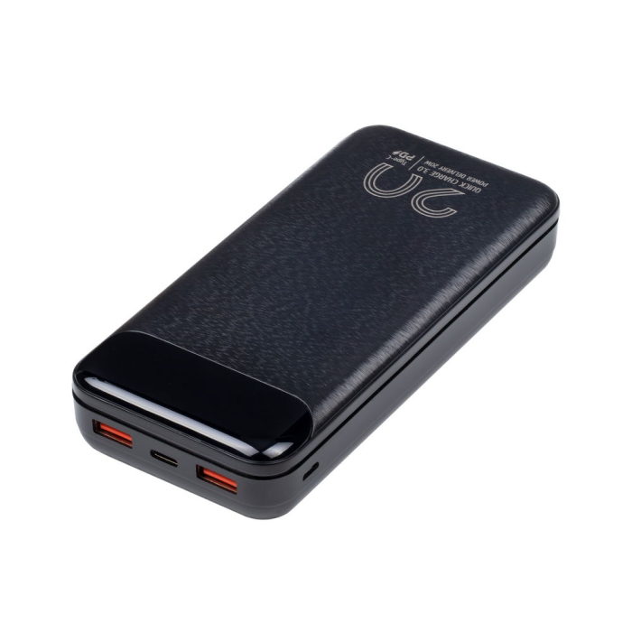 RIVACASE zunanja baterija powerbank 20.000 mAh VA2580 Quick Charge / PD 20W z LCD-jem črn