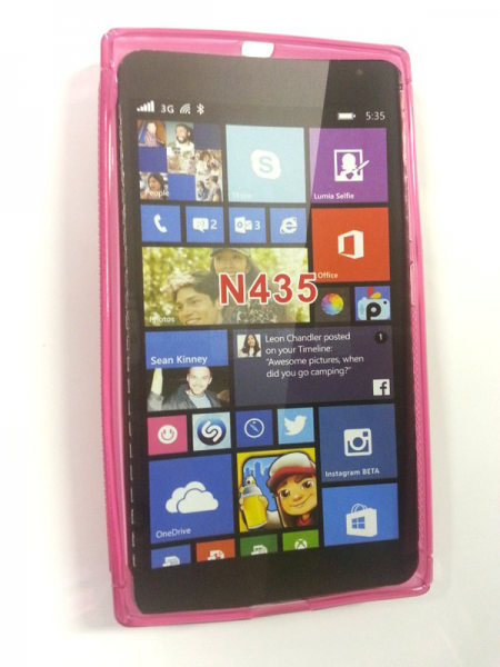 S silikonski ovitek Nokia LUMIA 435 pink