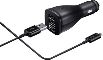 SAMSUNG AVTOPOLNILEC EP-LN920BBE + MicroUSB kabel - Fast Charge - EU blister