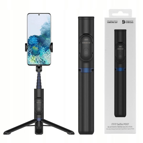 Samsung GP-TOU020SA P007 Bluetooth tripod stojalo za snemanje in slikanje selfie posnetkov - črn