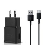 SAMSUNG HIŠNI POLNILEC EP-TA200BBE 15W z USB Type C EP-DG970BBE - črn