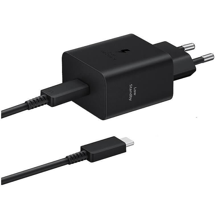 Samsung hišni polnilec Super Fast Charge EP-T4511XBE 45W + kabel EP-DX510 TYPE C črn - original (EU Blister)