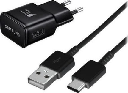 SAMSUNG HIŠNI POLNILEC EP-TA20 15W z USB Type C - črn