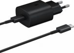 SAMSUNG HIŠNI POLNILEC EP-TA800XBE Super Fast Charge (Type C) in podatkovni kabel EP-DA905BBE (Type C - Type C) - črn (bulk)