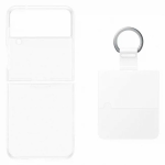 SAMSUNG original Clear Cover Ring ovitek EF-OF721CTE za SAMSUNG Galaxy Z Flip 4 - prozoren