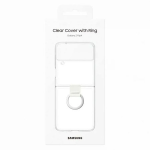 SAMSUNG original Clear Cover Ring ovitek EF-OF721CTE za SAMSUNG Galaxy Z Flip 4 - prozoren