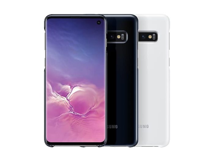 SAMSUNG original LED ovitek EF-KG975CBE za SAMSUNG Galaxy S10 Plus G975 - zaščita zadnjega dela