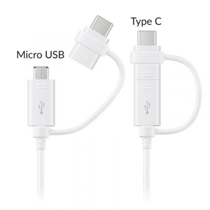 Samsung original podatkovni kabel EP-DG930DWE Combo Type C ali MicroUSB na (USB)