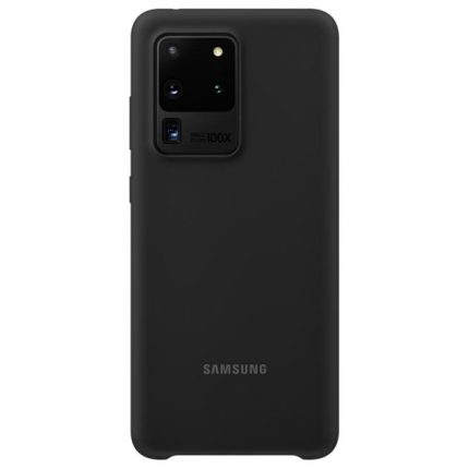 SAMSUNG original usnjen ovitek EF-VG988LBE za SAMSUNG Galaxy S20 Ultra - zaščita zadnjega dela - črna