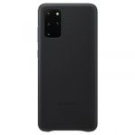 SAMSUNG original usnjen ovitek EF-VG985LBE za SAMSUNG Galaxy S20 Plus G985 - zaščita zadnjega dela - črna