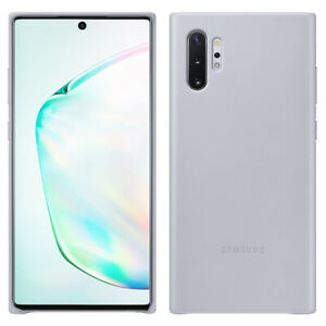 SAMSUNG original usnjen ovitek EF-VN970LJE za SAMSUNG Galaxy Note 10 N970 - zaščita zadnjega dela - siva