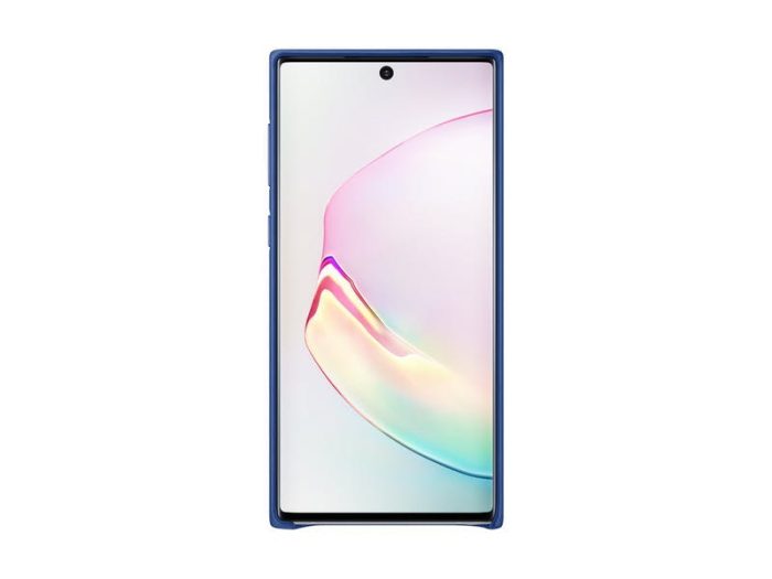 SAMSUNG original usnjen ovitek EF-VN970LLE za SAMSUNG Galaxy Note 10 N970 - zaščita zadnjega dela moder