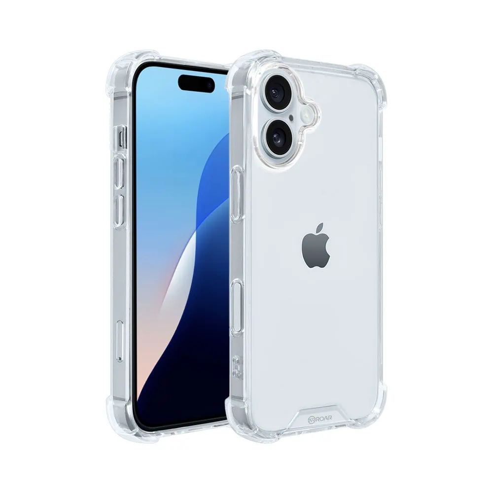 Silikonski ovitek ANTISHOCK za iPhone 16 Plus - prozoren