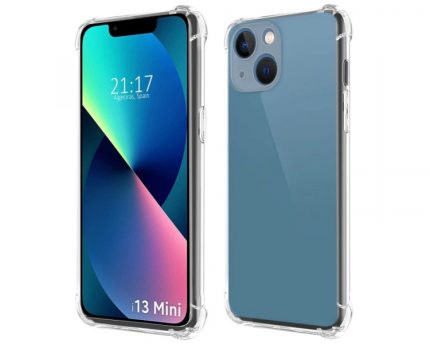 Silikonski ovitek ANTISHOCK za iPhone 13 Mini - prozoren