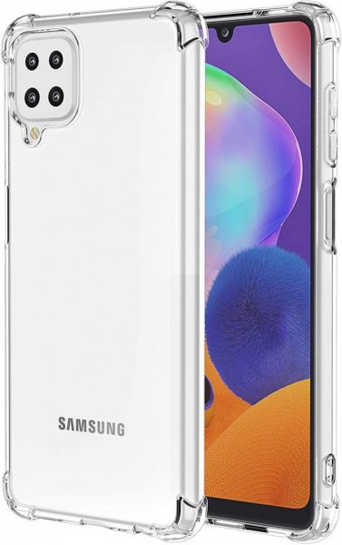 Silikonski ovitek ANTISHOCK za Samsung Galaxy A12 A125 - prozoren