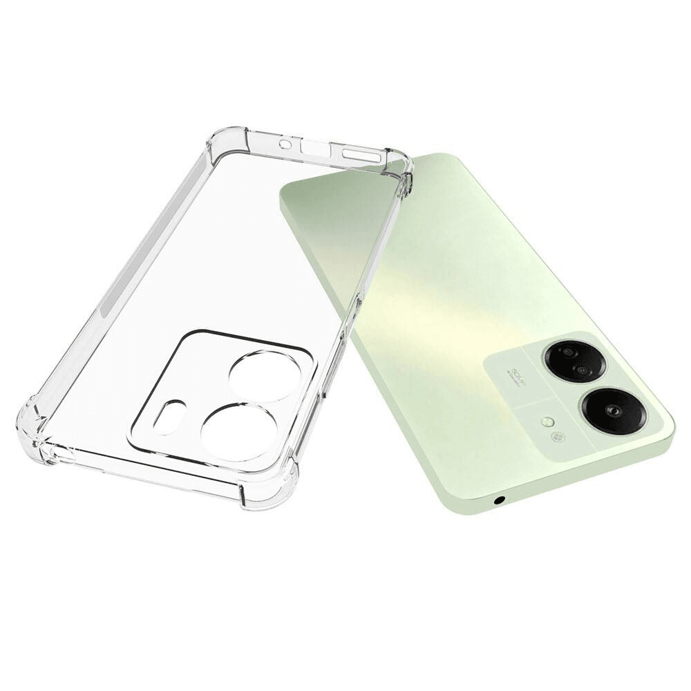 Silikonski ovitek ANTISHOCK za Xiaomi Redmi 13C  - prozoren