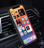 Silikonski ovitek Armor Ring z zaščito kamere za iPhone 13 Mini - črn