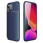 Silikonski ovitek Carbon za iPhone 13 6.1 - moder