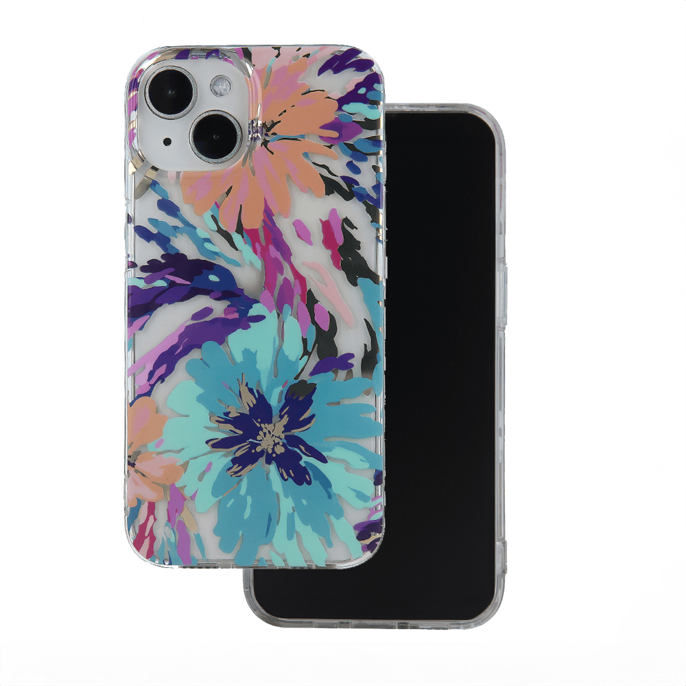 Silikonski ovitek Flower Fantasy za Samsung Galaxy S24 5G - mint