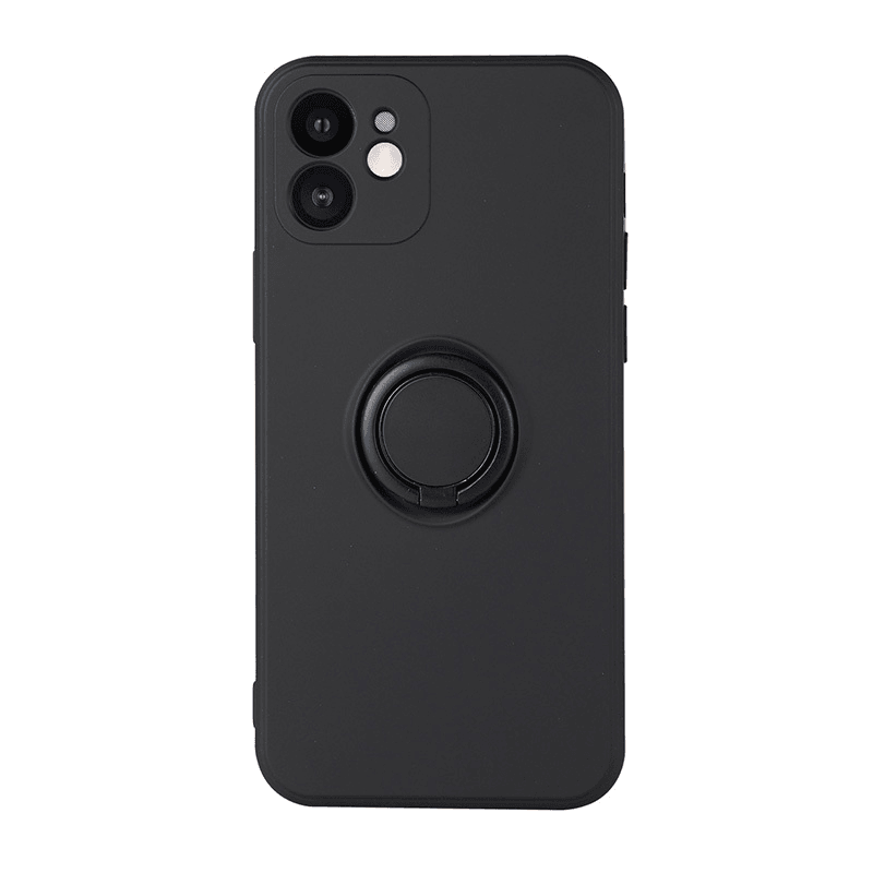 Silikonski ovitek Liquid Ring za Xiaomi Redmi Note 12 4G - črn