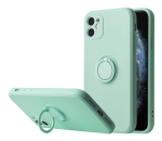 Silikonski ovitek Liquid Ring za iPhone 13 Pro Max - mint