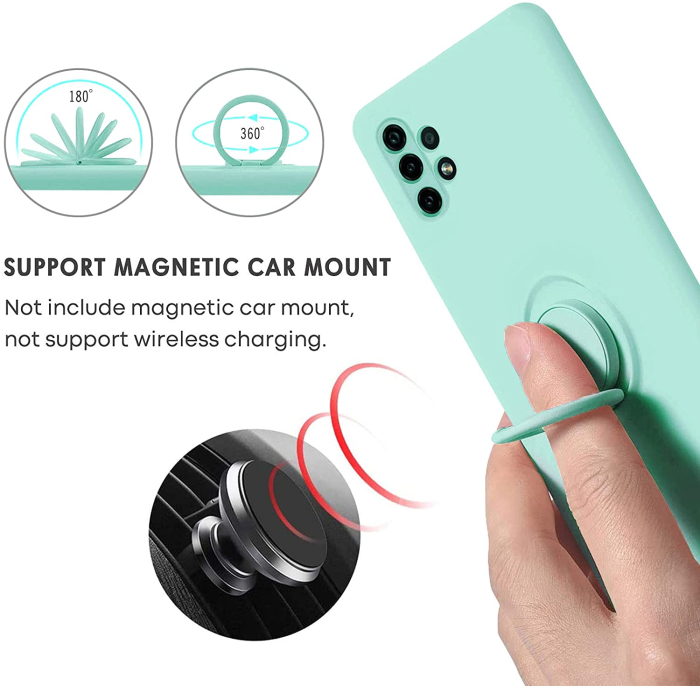 Silikonski ovitek Liquid Ring za Xiaomi 12 - mint