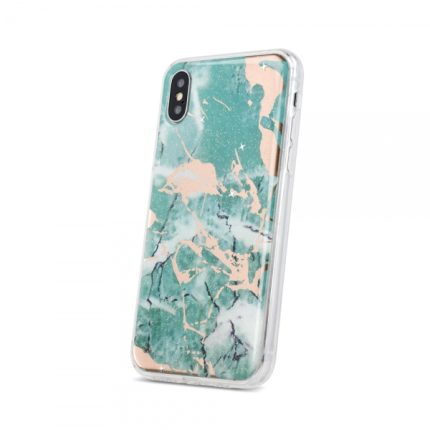 Silikonski ovitek Marmor za iPhone XS Max - zelen