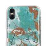 Silikonski ovitek Marmor za iPhone XS Max - zelen