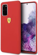 Silikonski ovitek Scuderia Ferrari FESSIHCS67RE za Samsung Galaxy S20 Plus G985 - rdeč